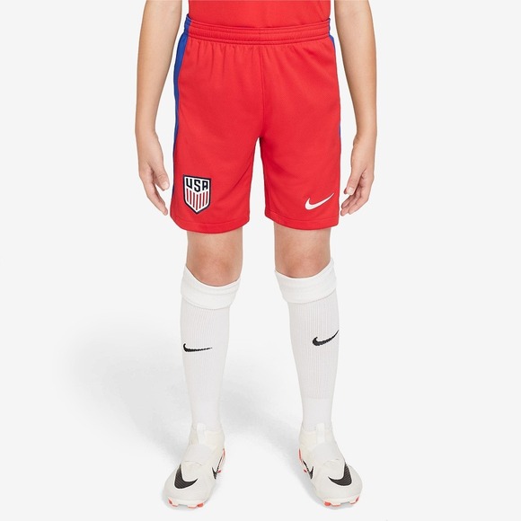 Nike USA Boys Soccer Shorts Red Blue Dri Fit Athletic Football Activewear XL NWT - Picture 1 of 2